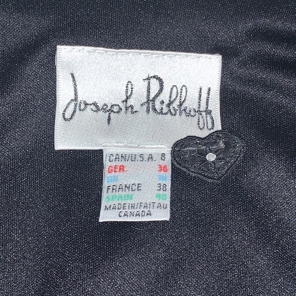 JOSEPH Ribkoff Black Flower Lace Sequins Jacket size US 8 - Picture 7 of 15